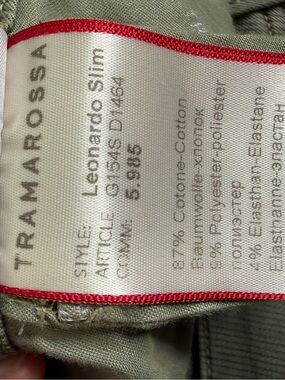 Tramarossa Leonardo Slim Men’s Pants — Olive Green
